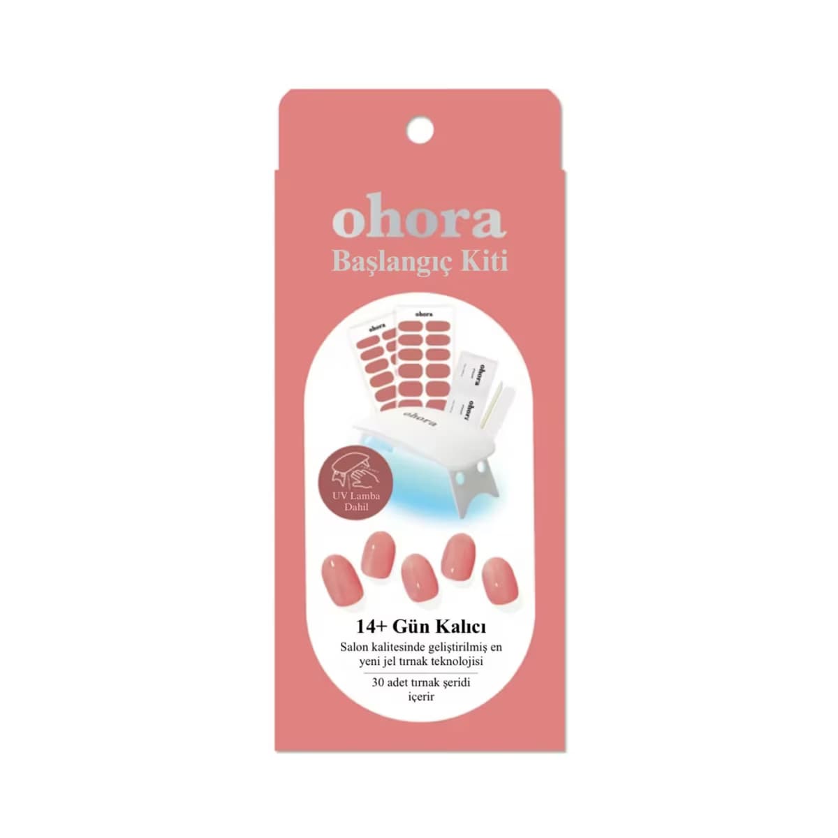 Ohora Starter Kit Juliet Jel Tırnak Seti 30'lu + UV Lambası - Gratis