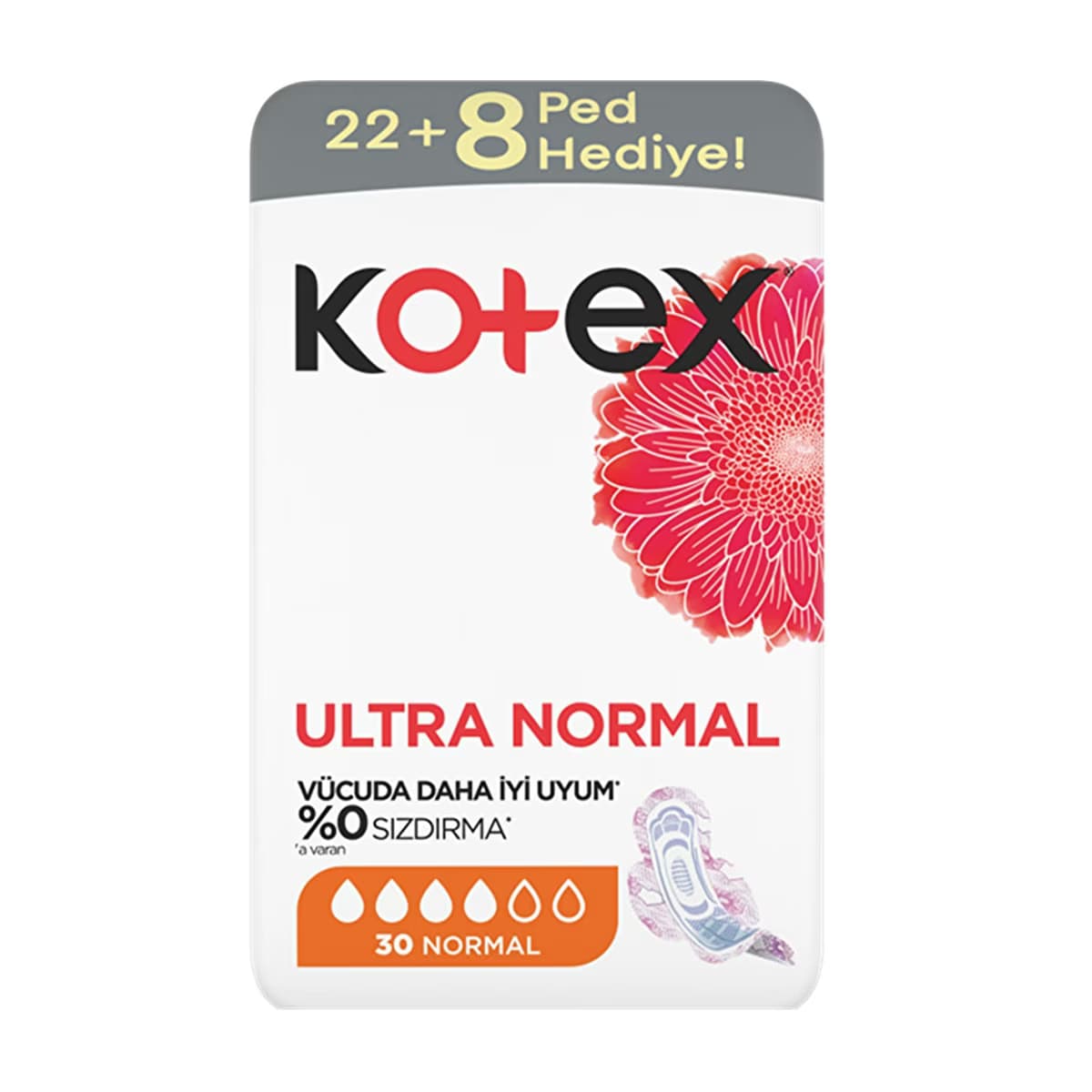 Kotex Dev Eko Hijyenik Ped Ultra Normal 30'lu - Gratis