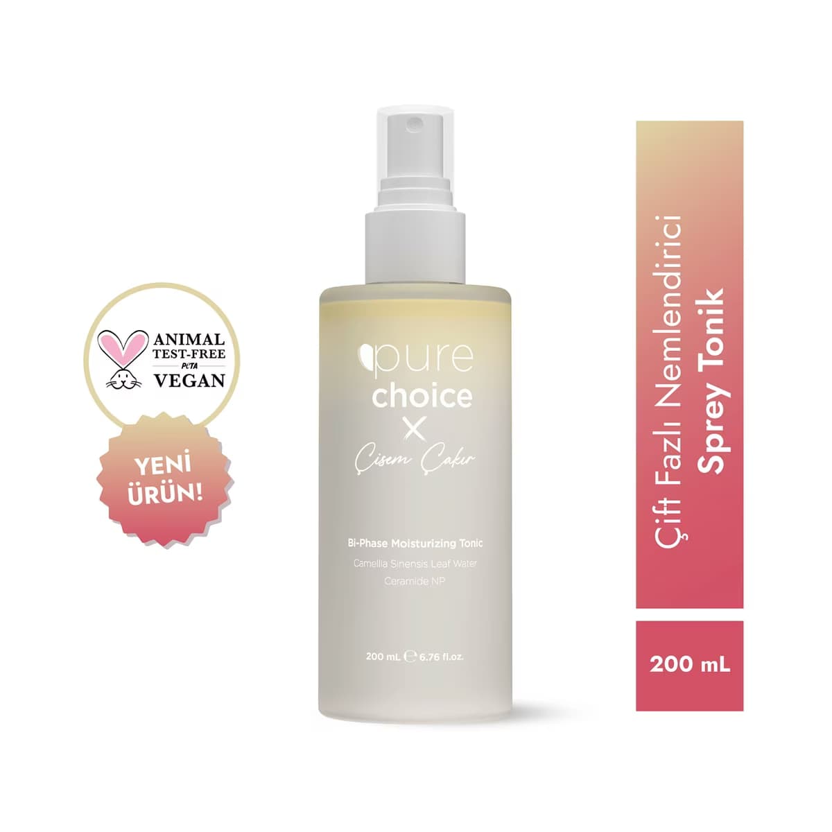 Pure Choice Çift Fazlı Nemlendirici Sprey Tonik 200 ml - Gratis