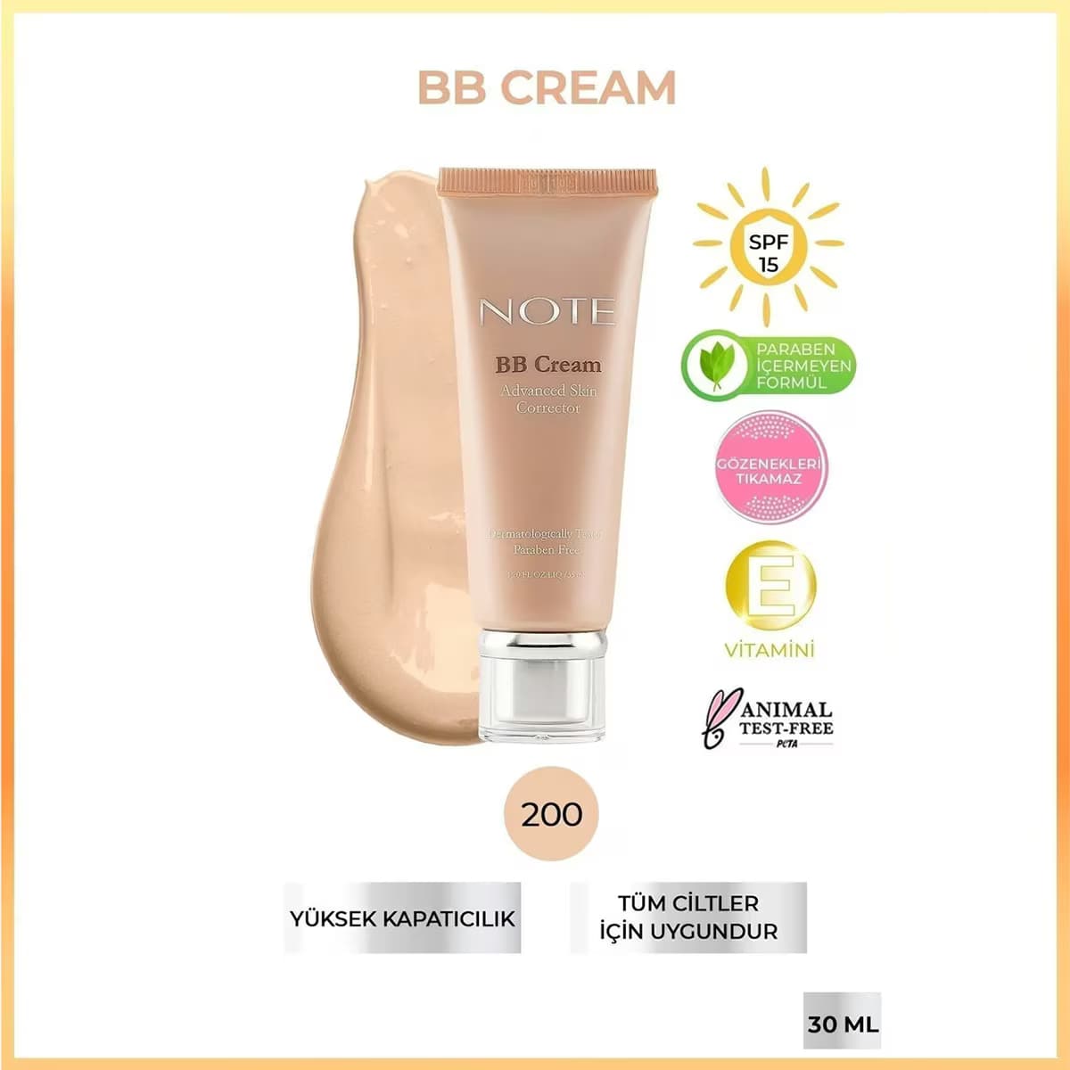 Note BB Krem No: 200