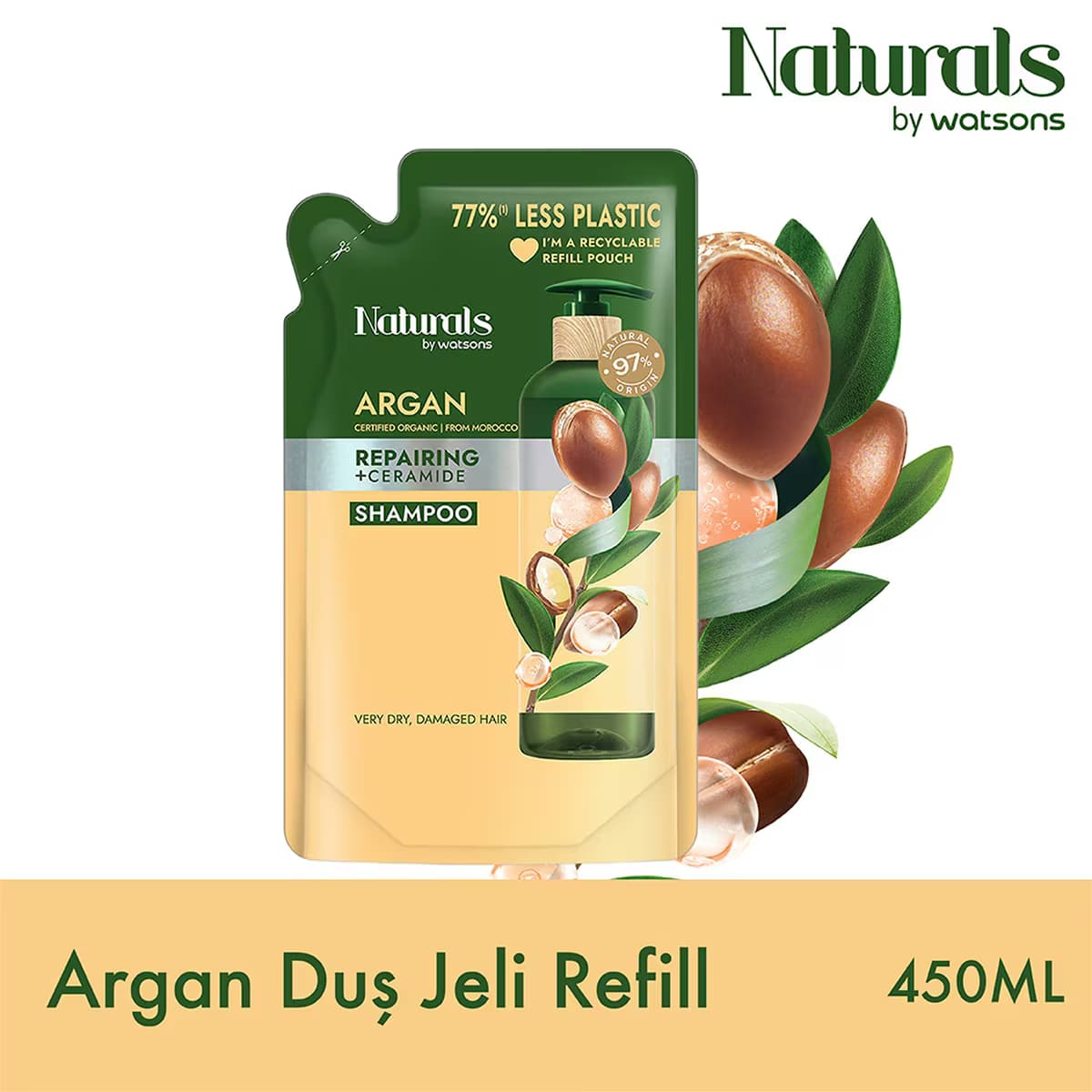 Naturals By Watsons Argan Duş Jeli Refill 450 ml