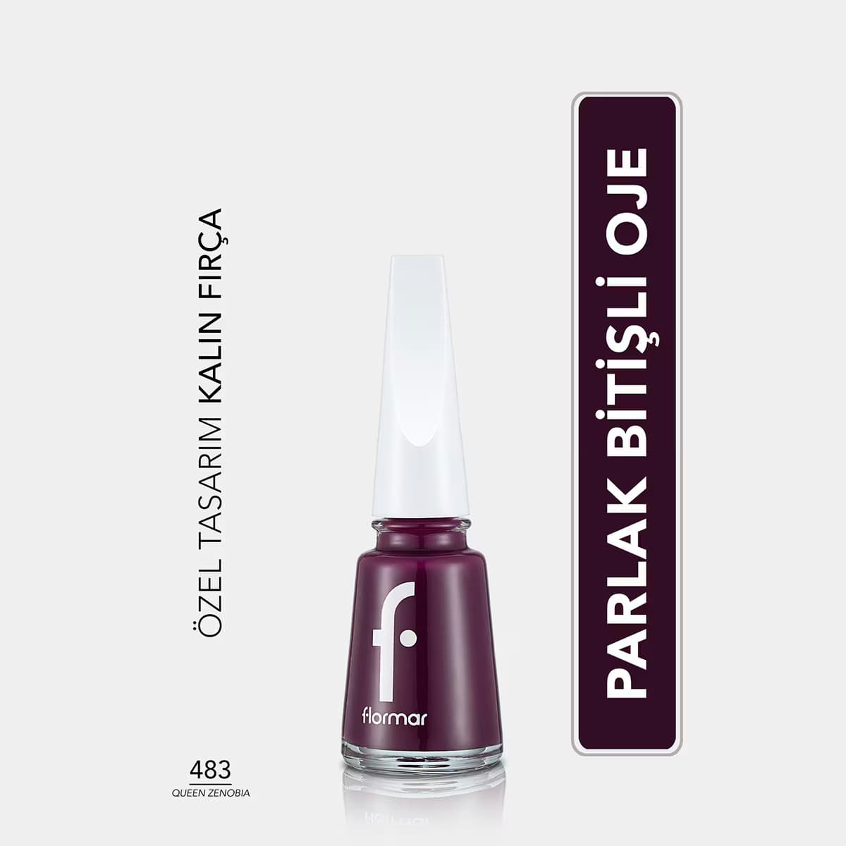 Flormar Nail Enamel Yoğun Pigmentli Parlak Oje No: 483 Queen Zenobia