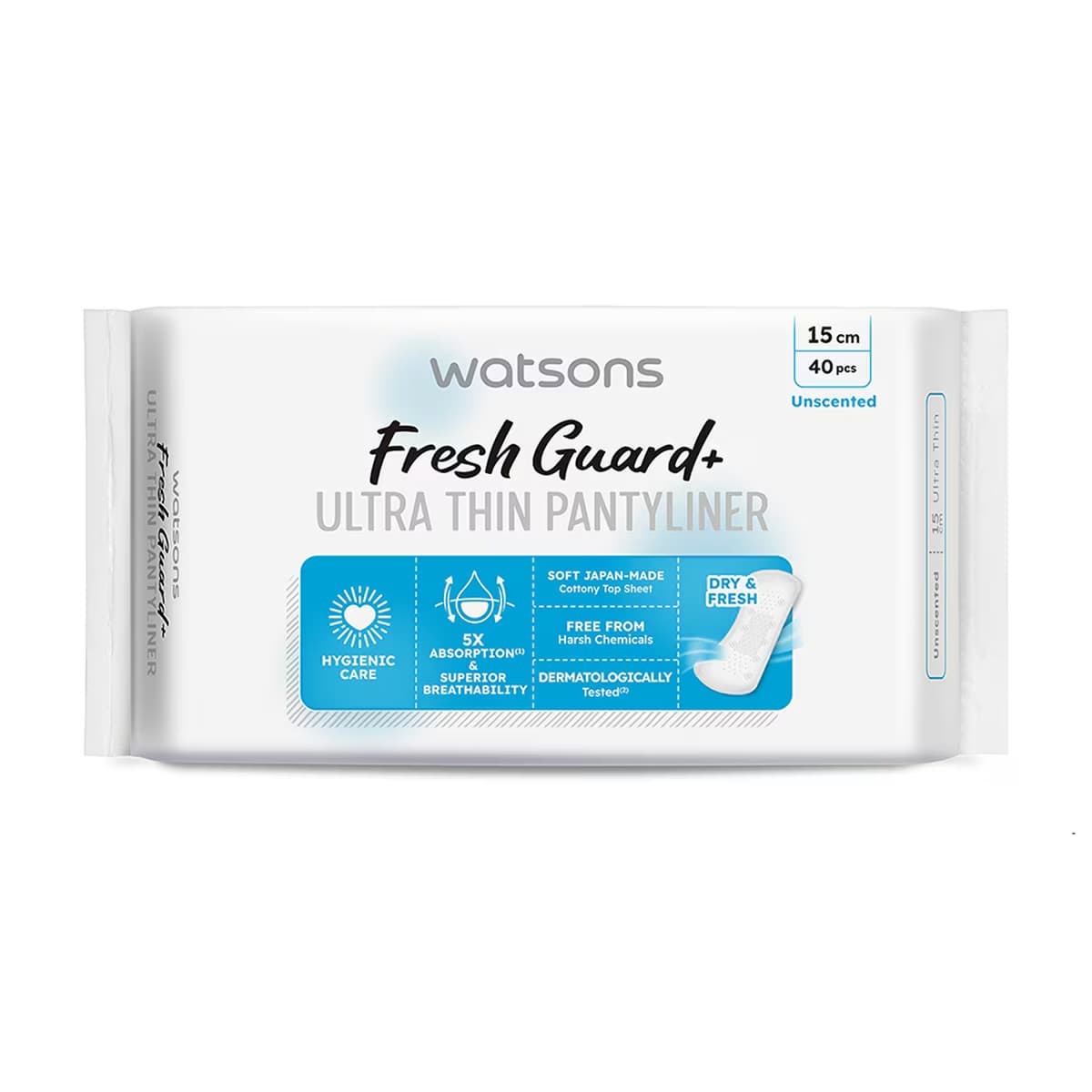 Watsons Fresh+ Ultra İnce Kokusuz Günlük Ped 40'lı