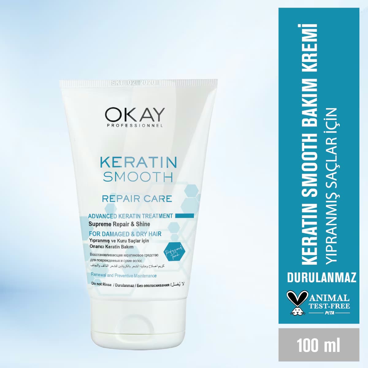 Okay Professionnel Keratin Smooth Onarıcı Bakım Kremi 100 ml