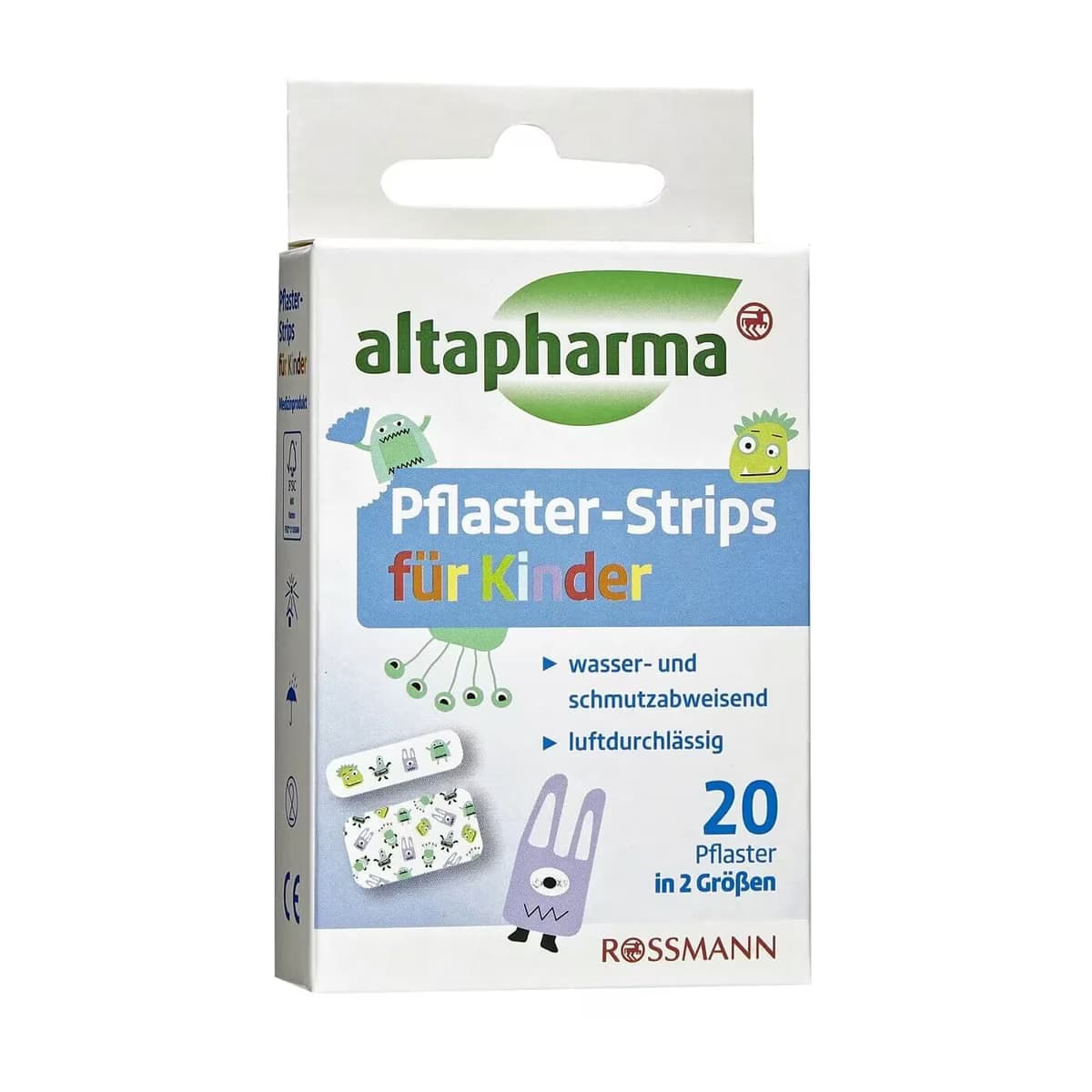 Altapharma Çocuklar İçin Şerit Yara Bandı 2 Farklı Boyutta 20 Adet