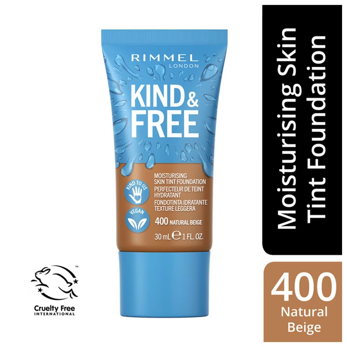 Rimmel London Kind Free Fondöten Natural Beige No: 400
