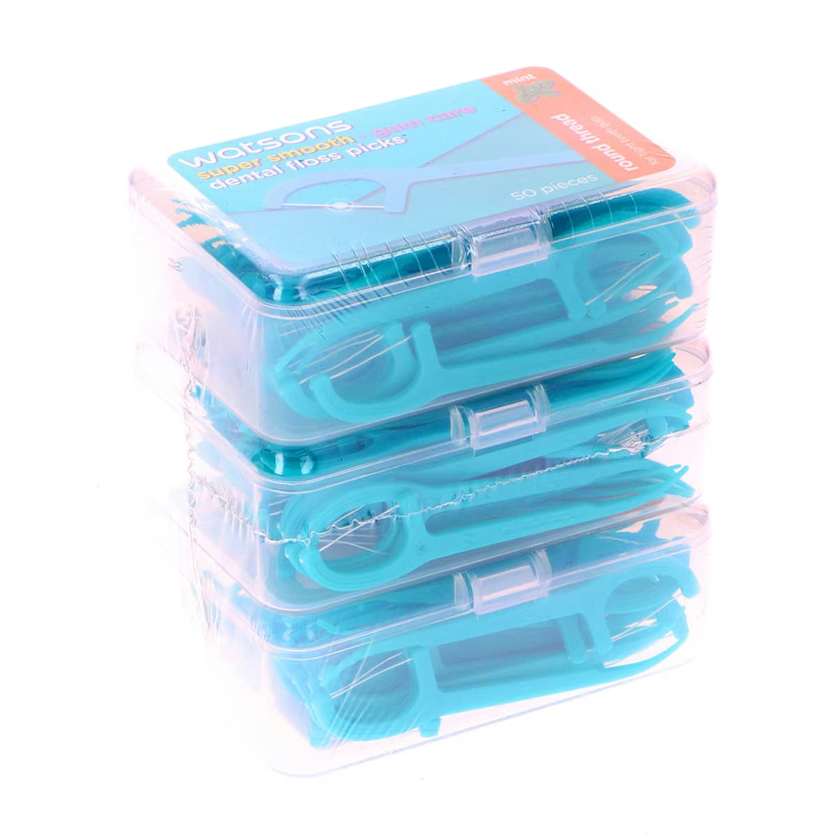 Watsons Super Smooth Nane Yuvarlak Diş İpi Kürdan 50x3