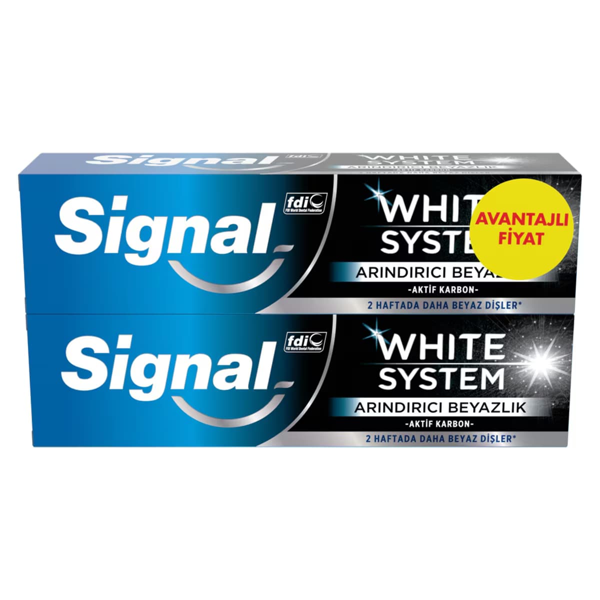 Signal White System Arındırıcı Diş Macunu 75 ml 2'li Set