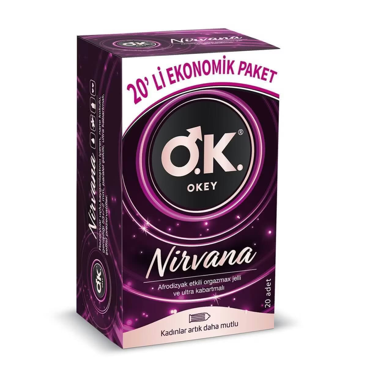Okey Nirvana Prezervatif Ekonomik Paket 20'li