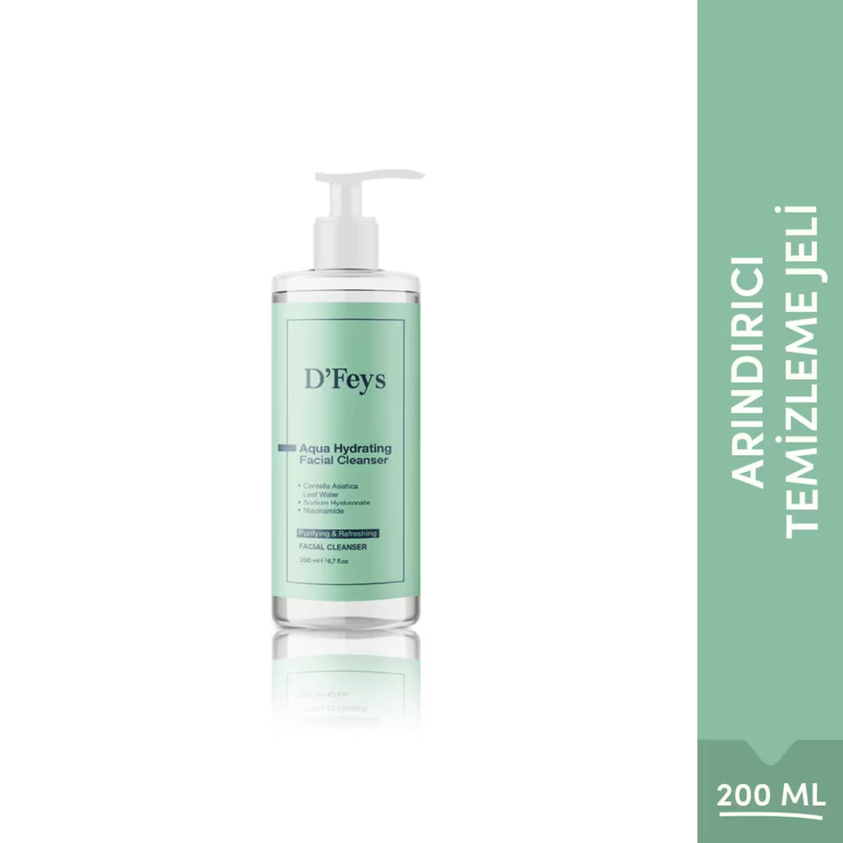 D'Feys Arındırıcı ve Tazeleyici Yüz Temizleme Jeli 200 ml