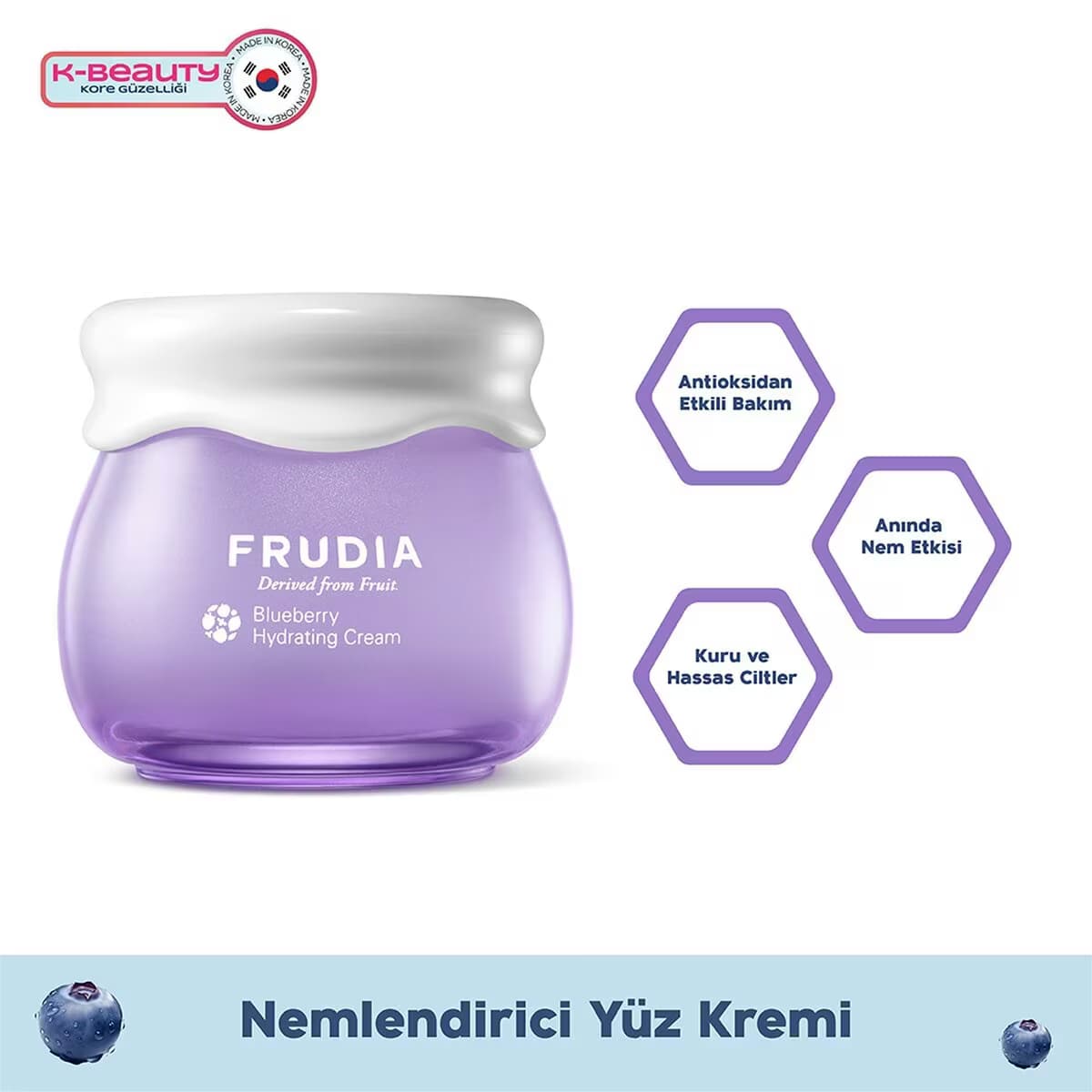 Frudia Blueberry Nemlendirici Krem 55 g