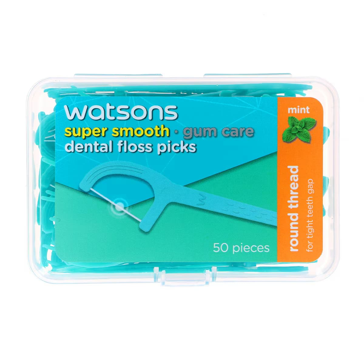 Watsons Super Smooth Nane Yuvarlak Diş İpi Kürdan 50'li