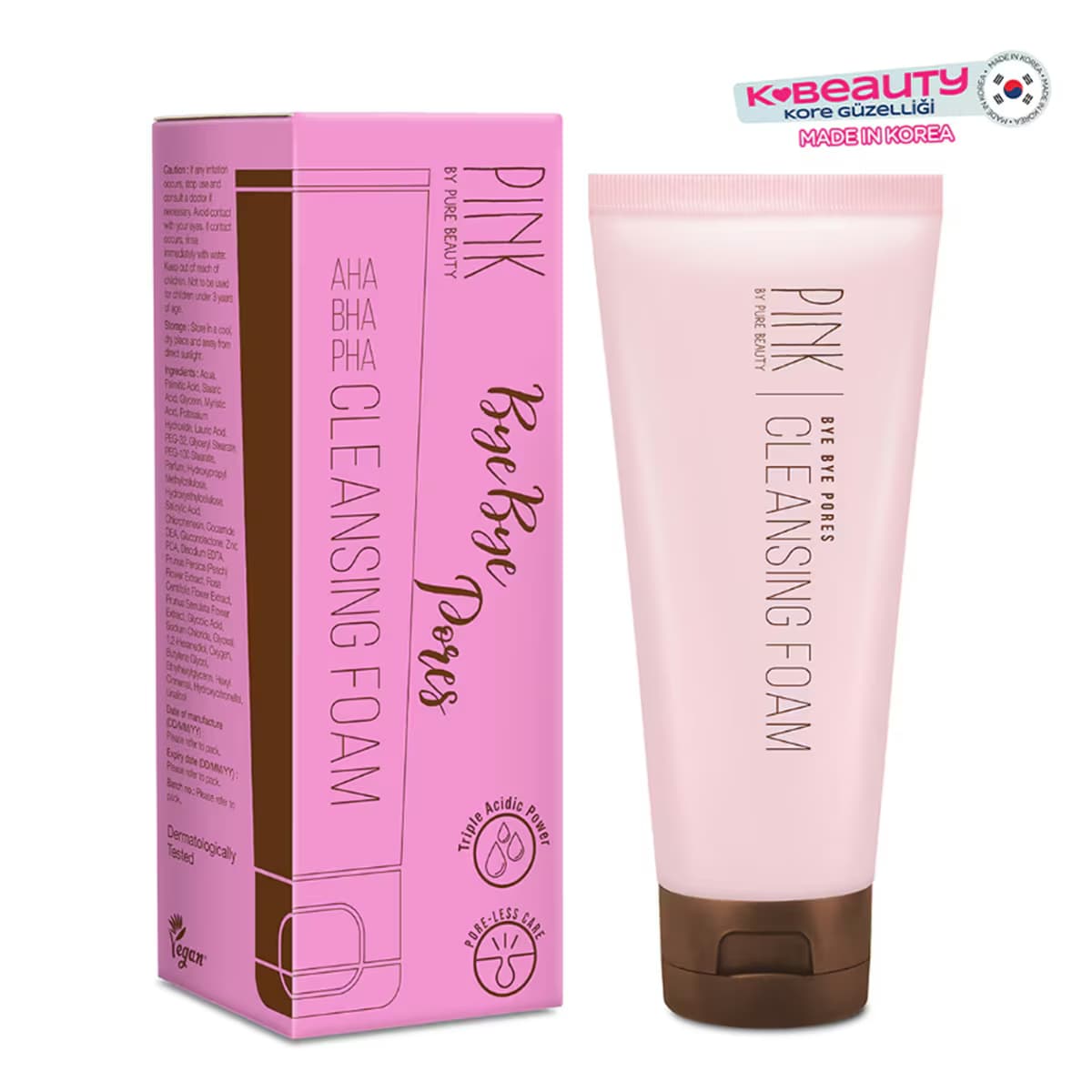 Pink By Pure Beauty Bye Bye Pores Temizleyici Köpük 125 ml