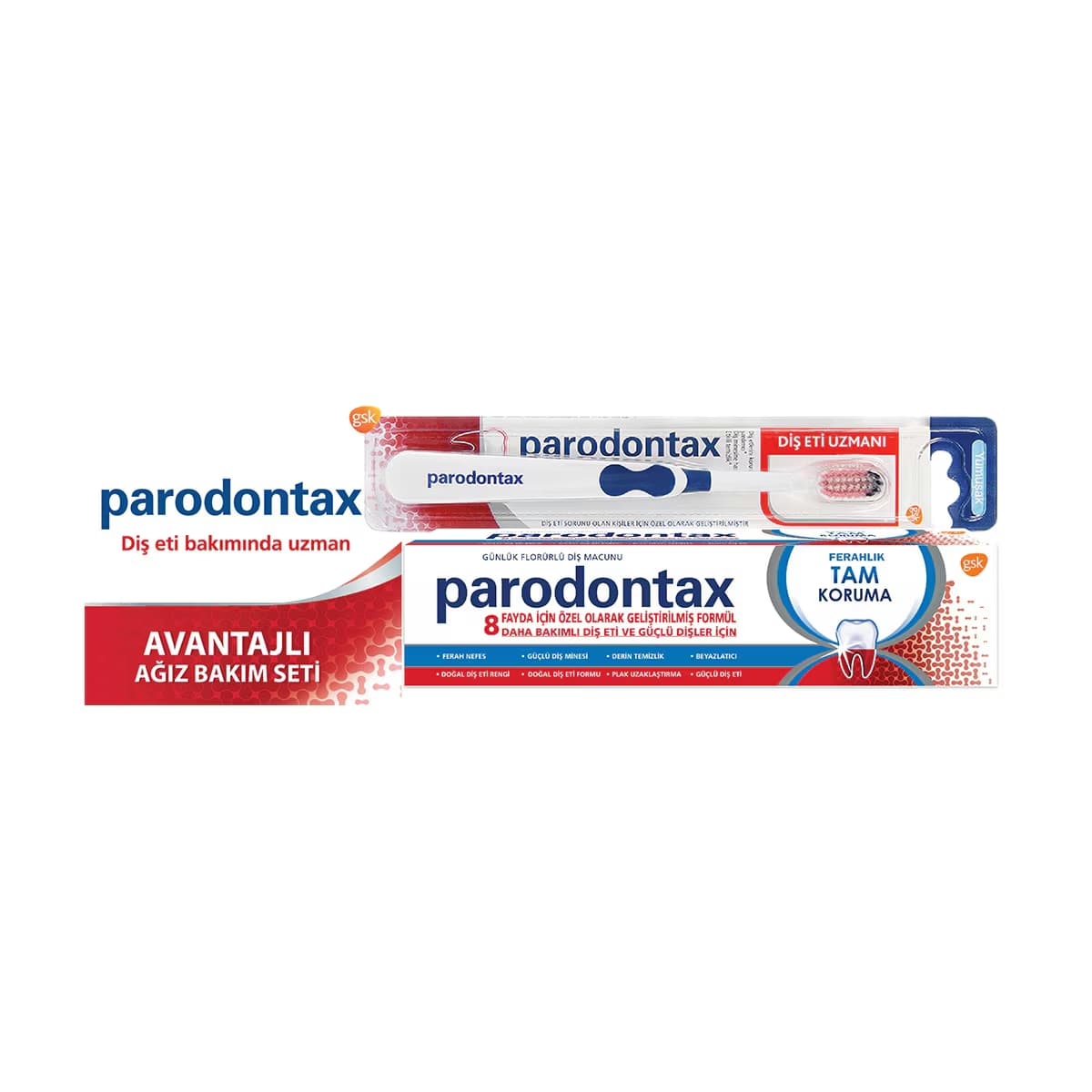 Parodontax Tam Koruma Diş Macunu 50Ml+Diş Fırçası