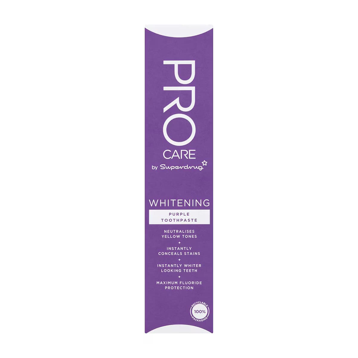 Superdrug Procare Mor Beyazlatıcı Diş Macunu 75 ml