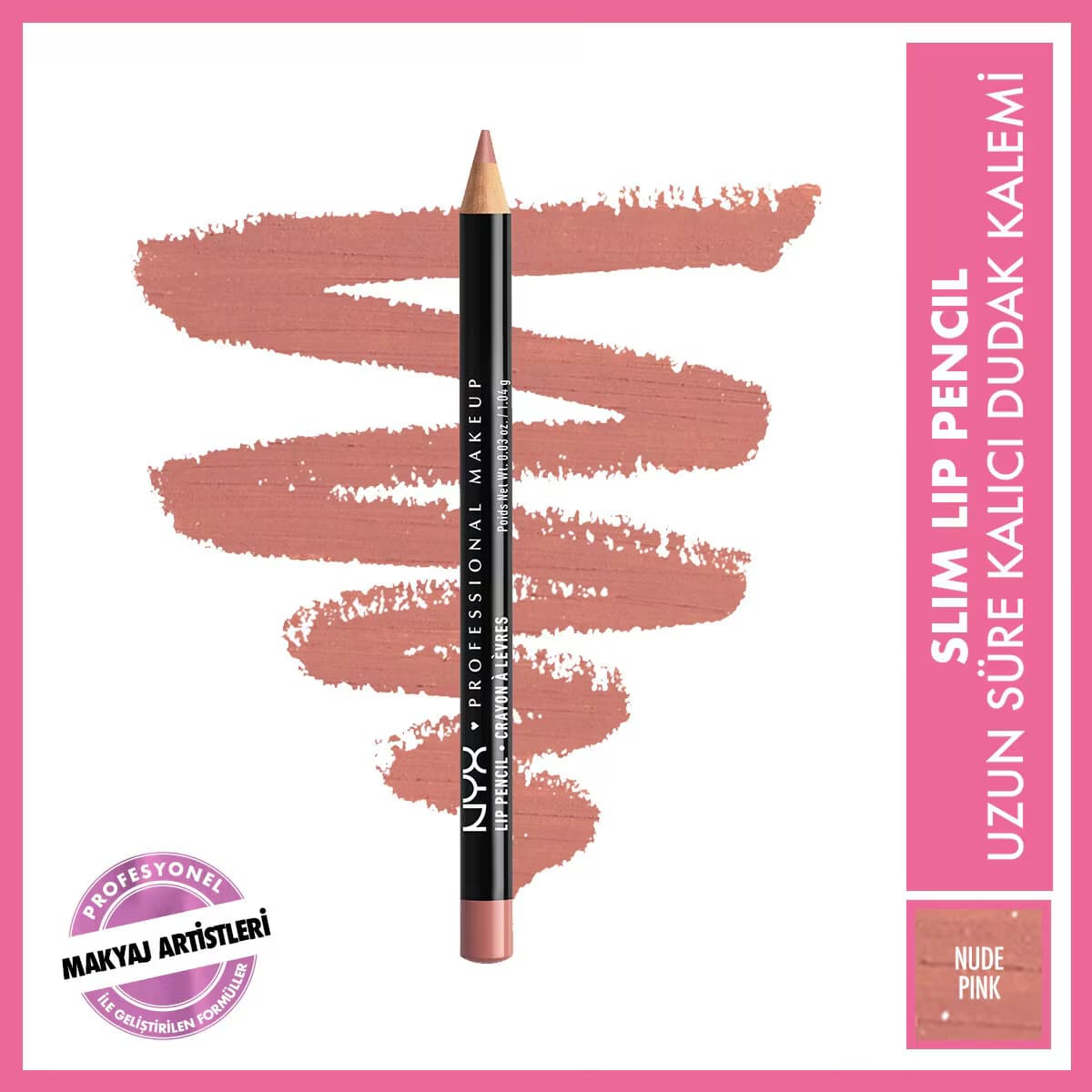 Nyx Professional Makeup Slim Lip Kalem Nude Pink