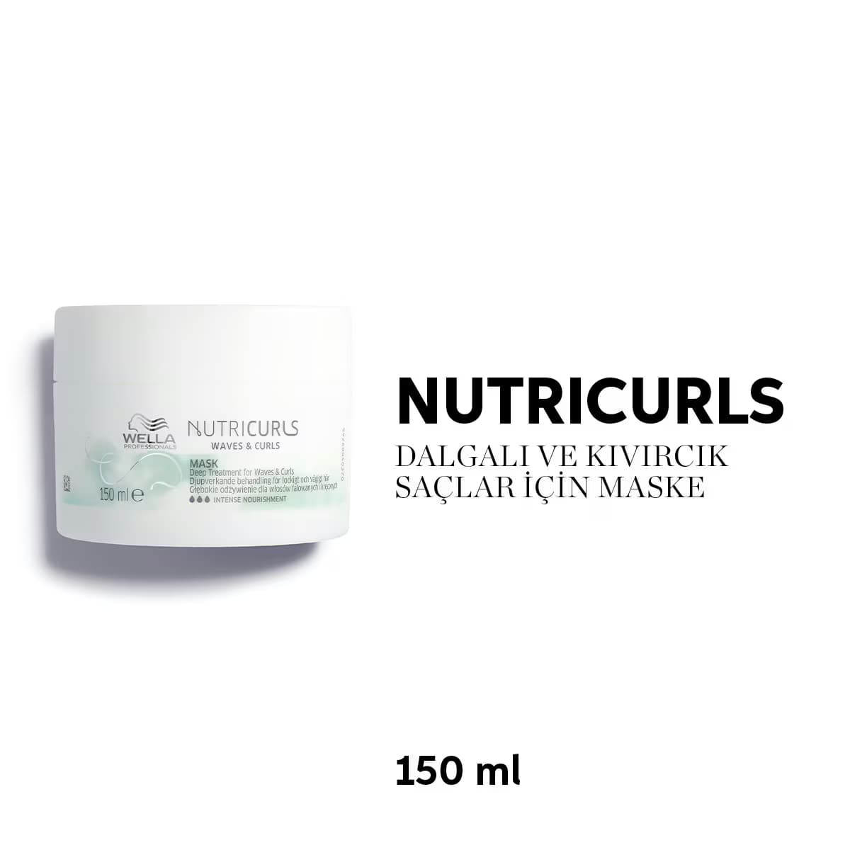 Wella Professionals Nutricurls Dalgalı & Kıvırcık Saçlar İçin Saç Maskesi 150 ml