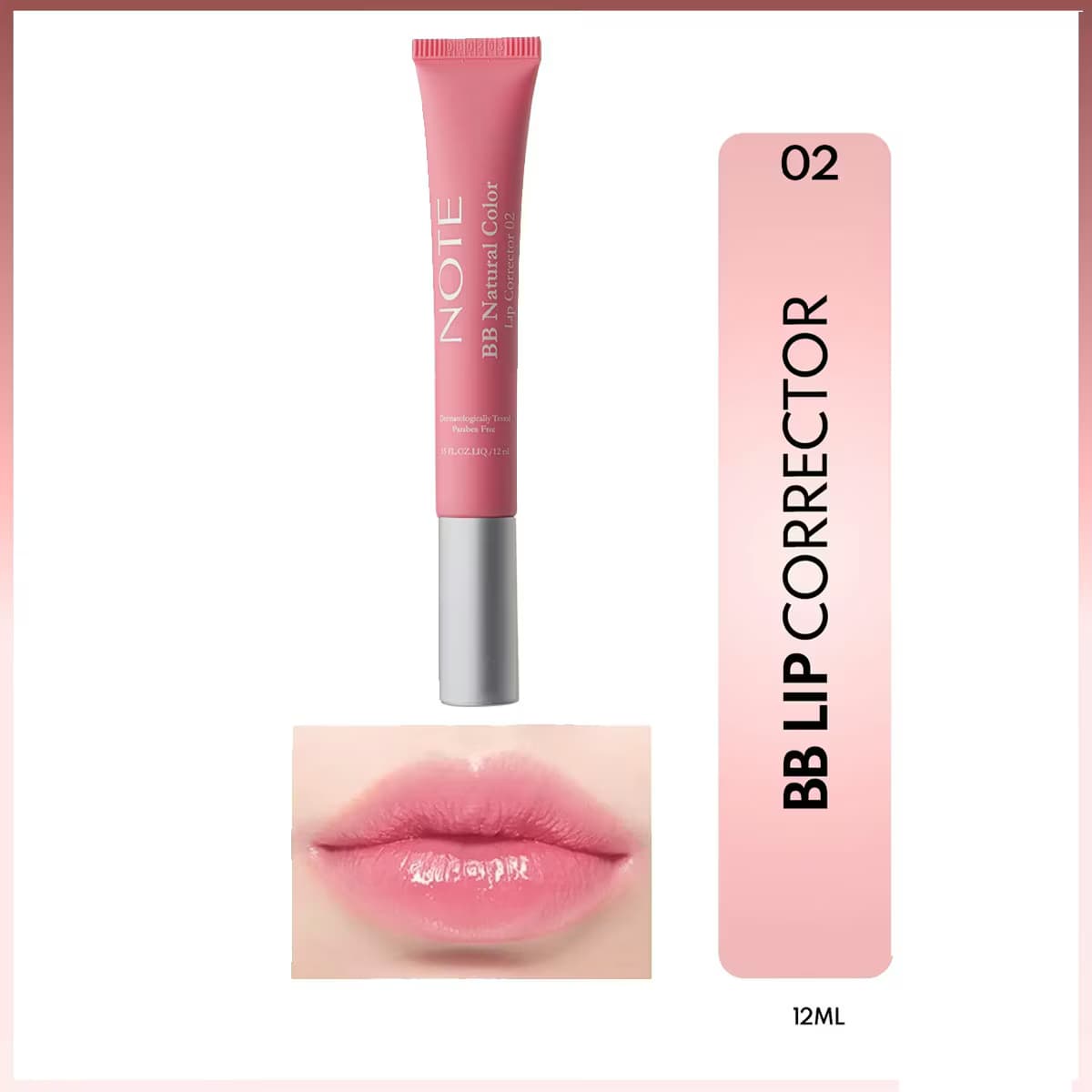 Note BB Lip Corrector Renk Eşitleyici Dudak Parlatıcısı No: 02