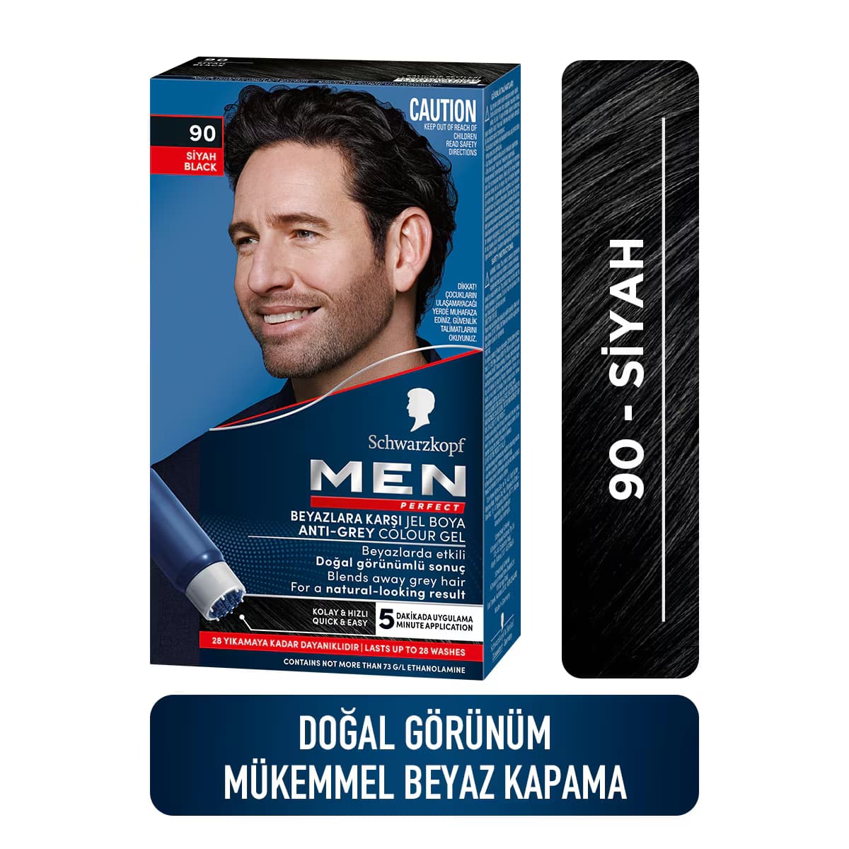 Schwarzkopf Men Perfect Saç Boyası No: 90 Siyah