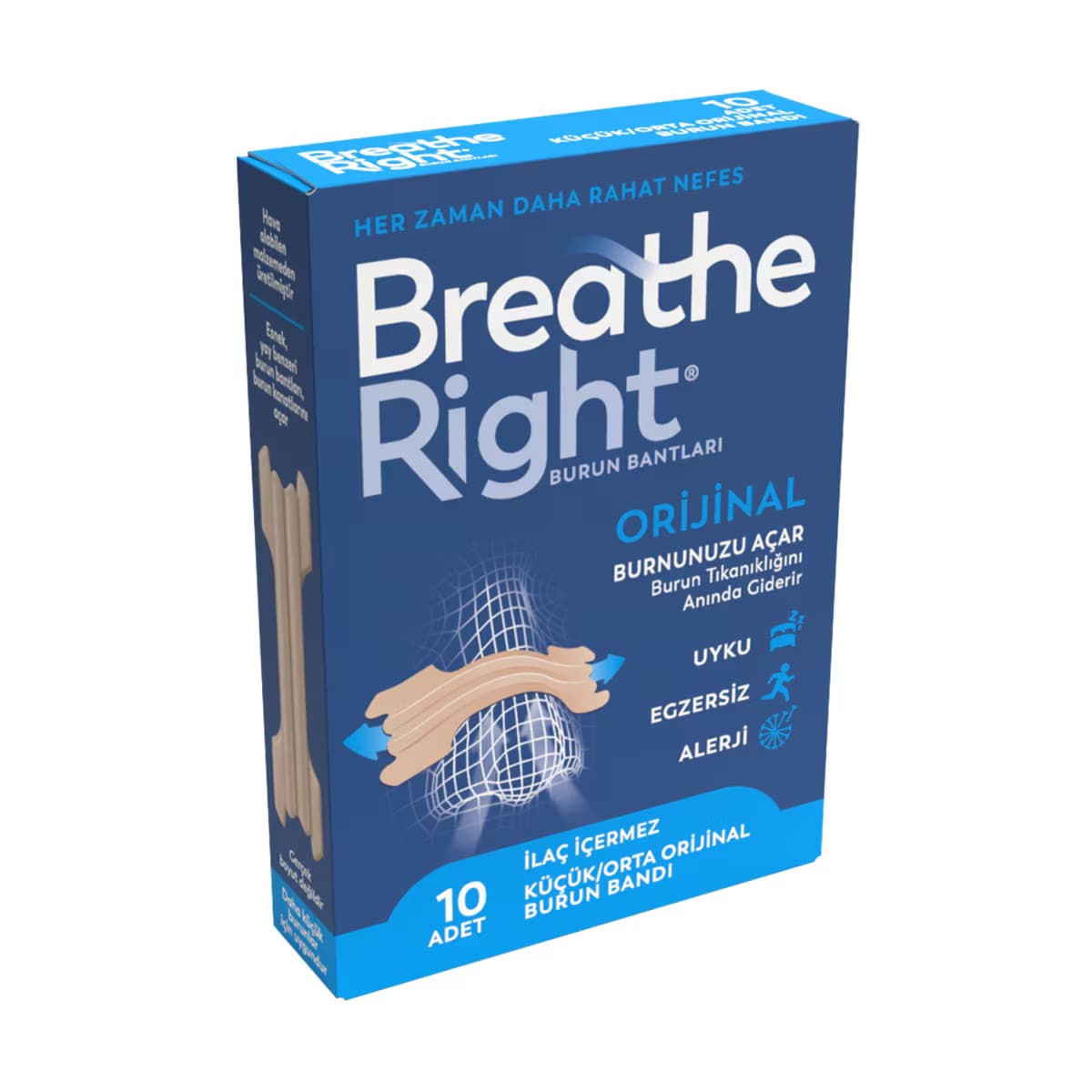 Breathe Right Burun Bandı Küçük / Orta 10 Adet