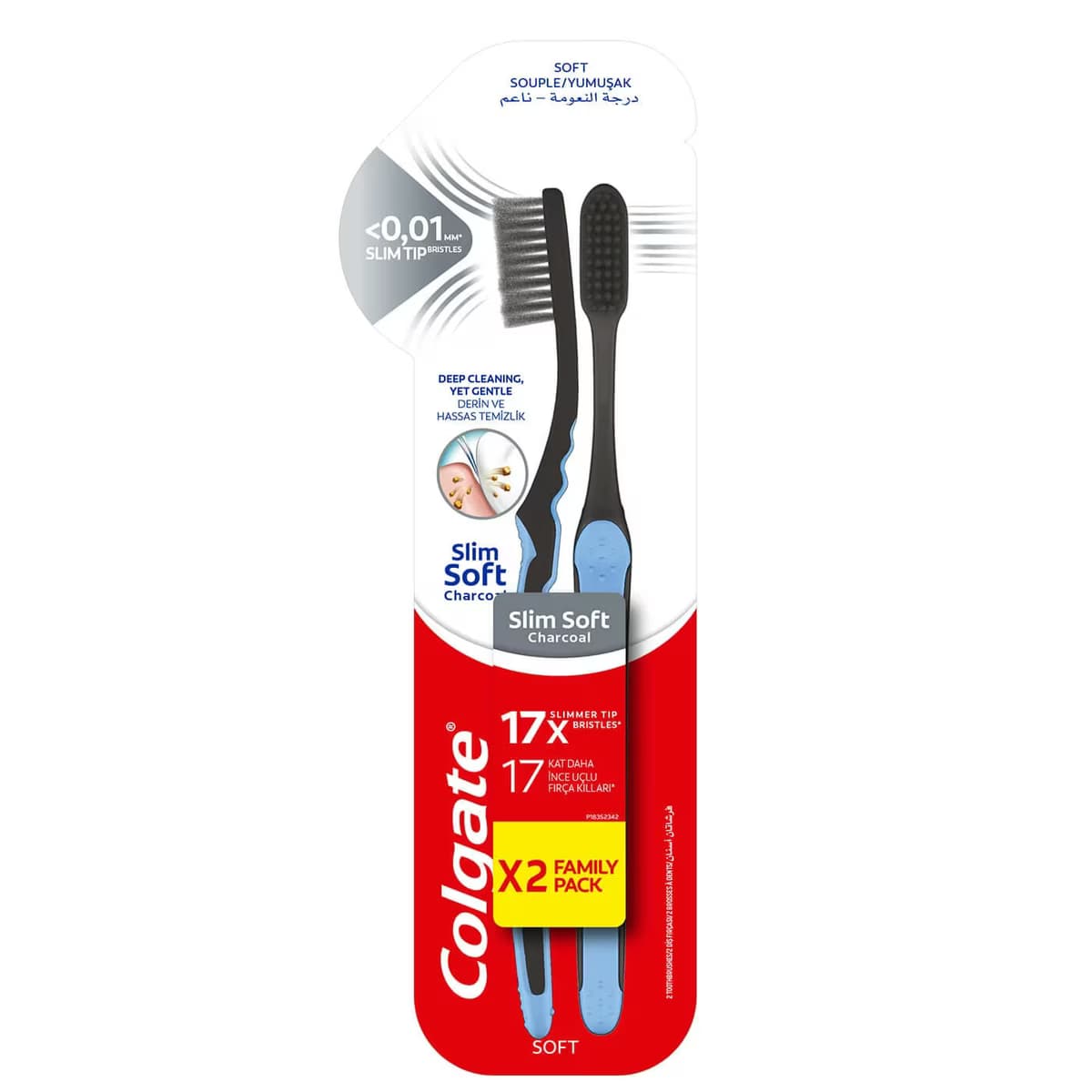 Colgate Diş Fırçası Mikro İnce Siyah Yumuşak 2'li
