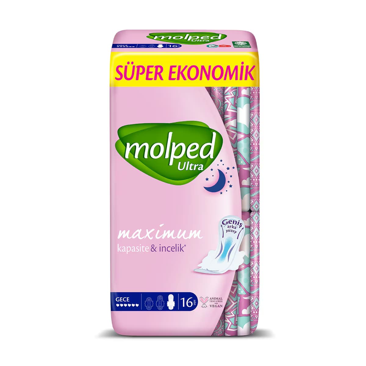 Molped Ultra Anatomik Gece Süper Ekonomik 16 Adet