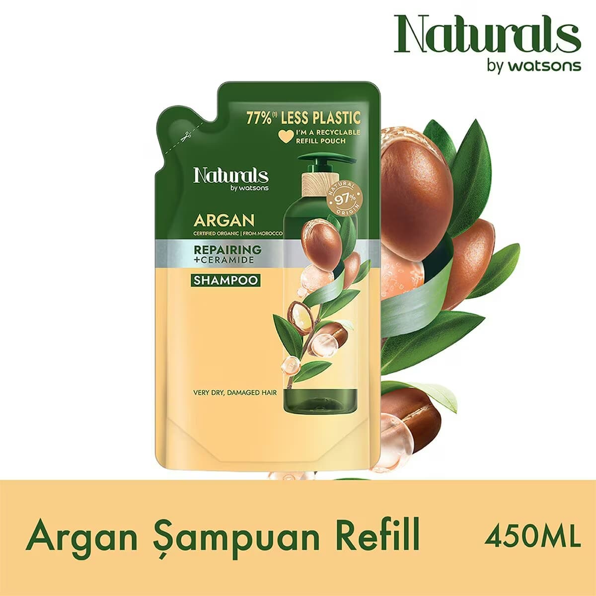 Naturals By Watsons Argan Şampuan Refill 450 ml