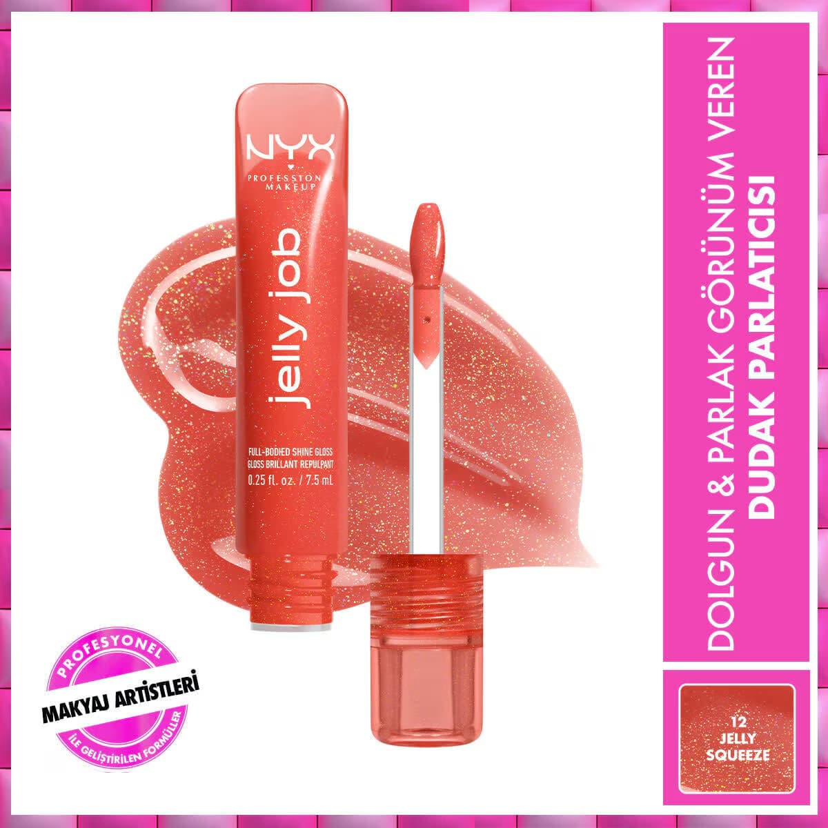 Nyx Professional Makeup Jelly Job Dudak Parlatıcısı Jelly Squeeze