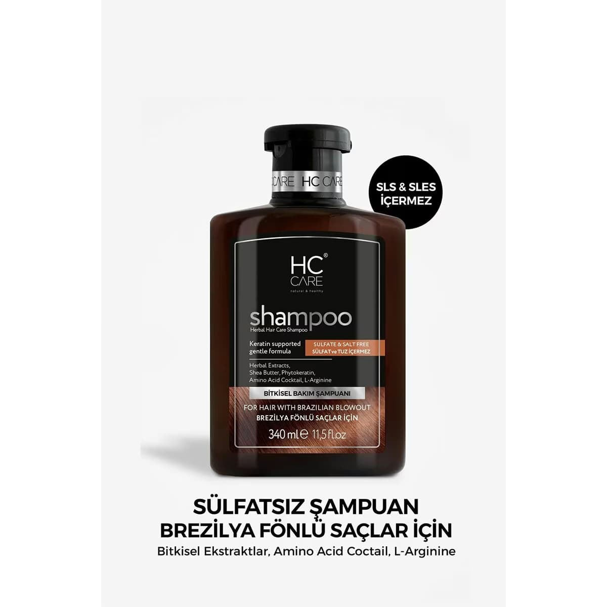 HC Care Brezilya Fönlü Saç Sülfatsız Şampuan 340 ml