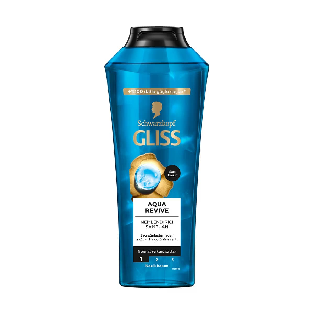 Gliss Aqua Revive Nemlendirici Şampuan Hyaluron ve Deniz Yosunu Özü ile 500 ml