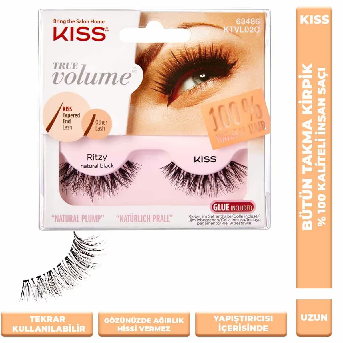 Kiss True Volume Eyelash Ritzy Takma Kirpik