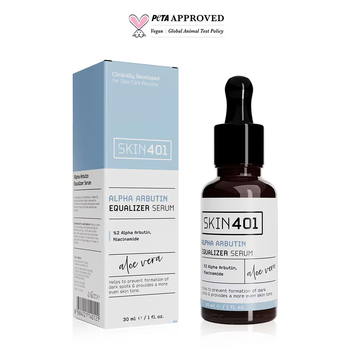 Skin401 Arbutin %2 Cilt Tonu Eşitleyici Leke Karşıtı Serum 30 ml