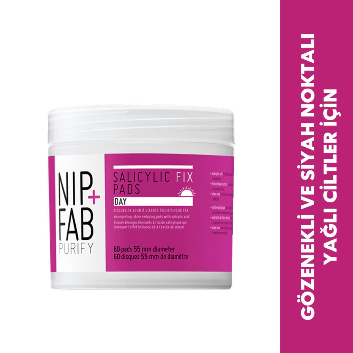 Nip+Fab Teen Skin Yüz Pedi Salisilik Asit 80 ml