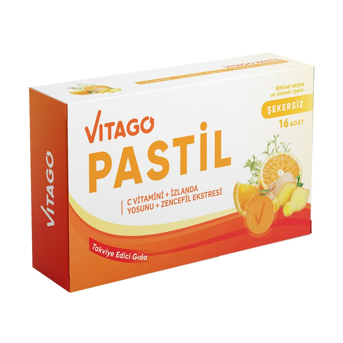 Vitago Pastil Vitamin C İzlanda Yosun Zencefil 16'lı