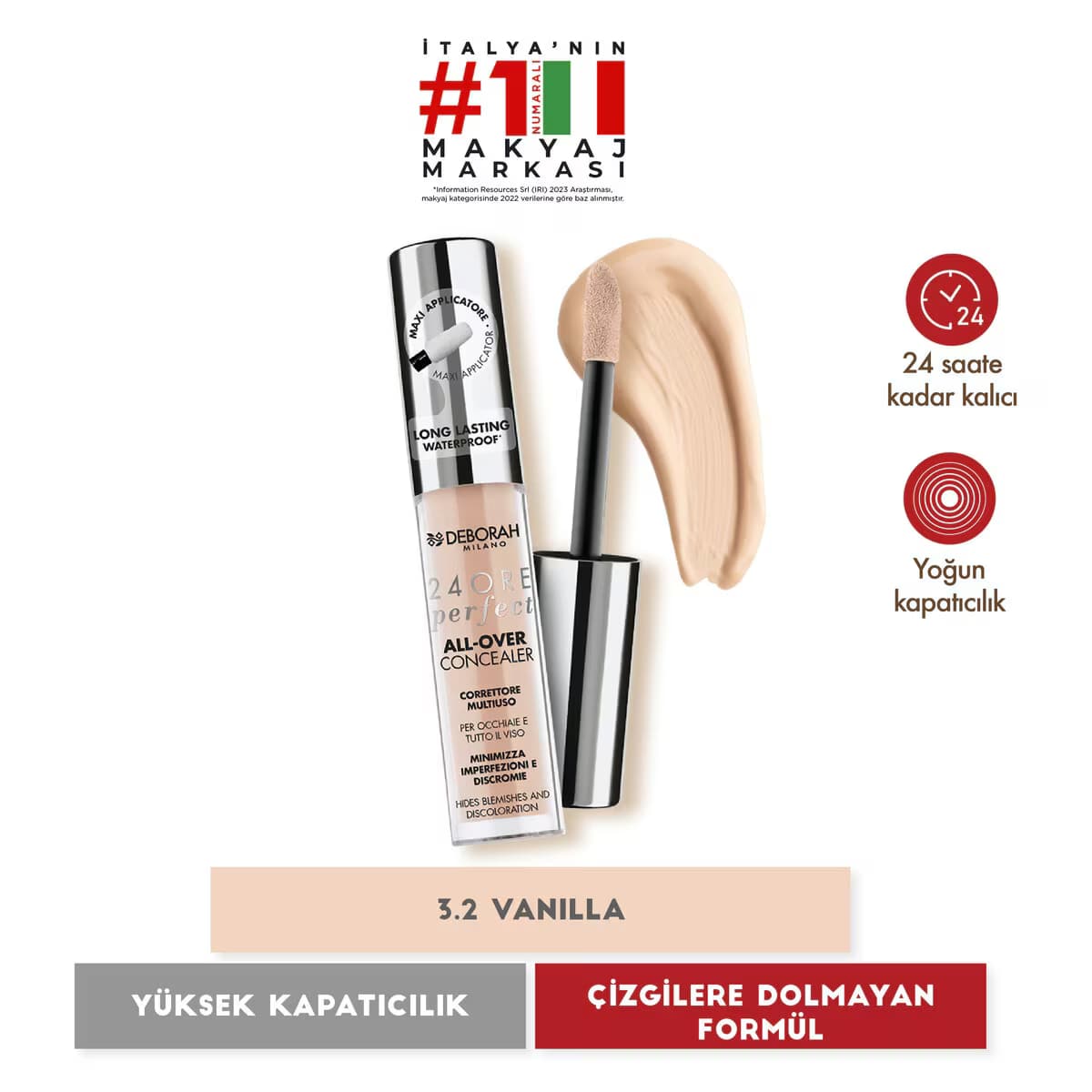 Deborah 24Ore All Over Kapatıcı Waterproof 3.2 Vanilla