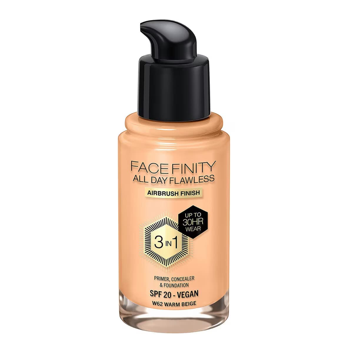 Max Factor Facefinity 3in1 Fondöten No: 62 Warm Beige