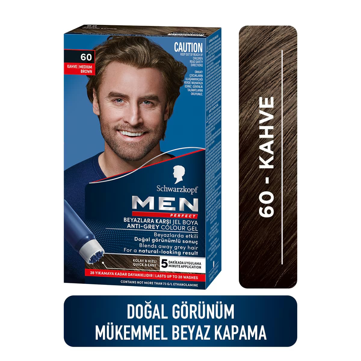 Schwarzkopf Men Perfect Saç Boyası No: 60 Kahve