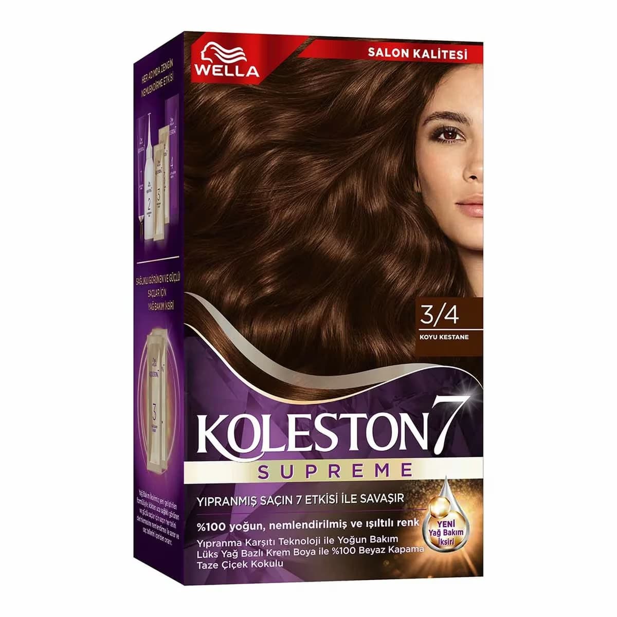 Koleston Wella Supreme Saç Boyası 3/4 Koyu Kestane