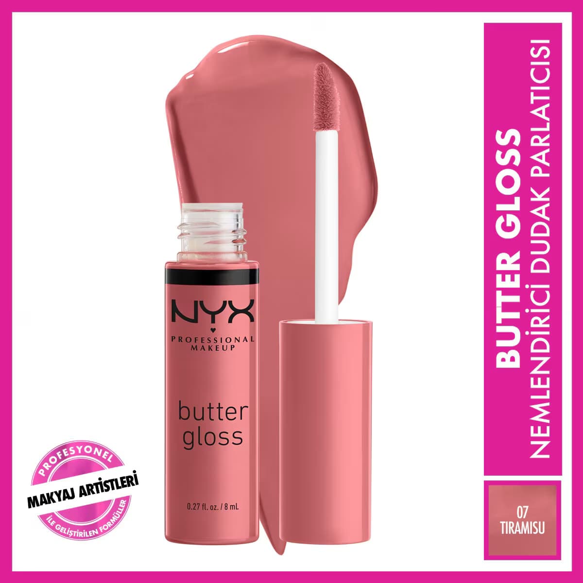 Nyx Professional Makeup Butter Gloss Dudak Parlatıcısı Tiramisu