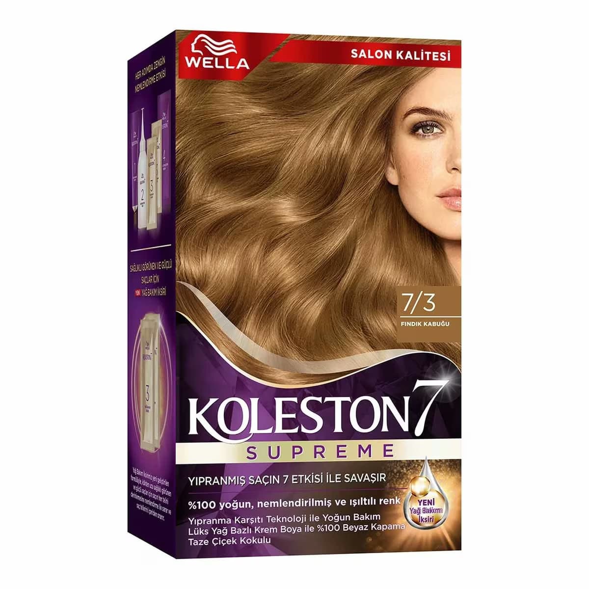 Koleston Wella Supreme Saç Boyası 7/3 Fındık Kabuğu
