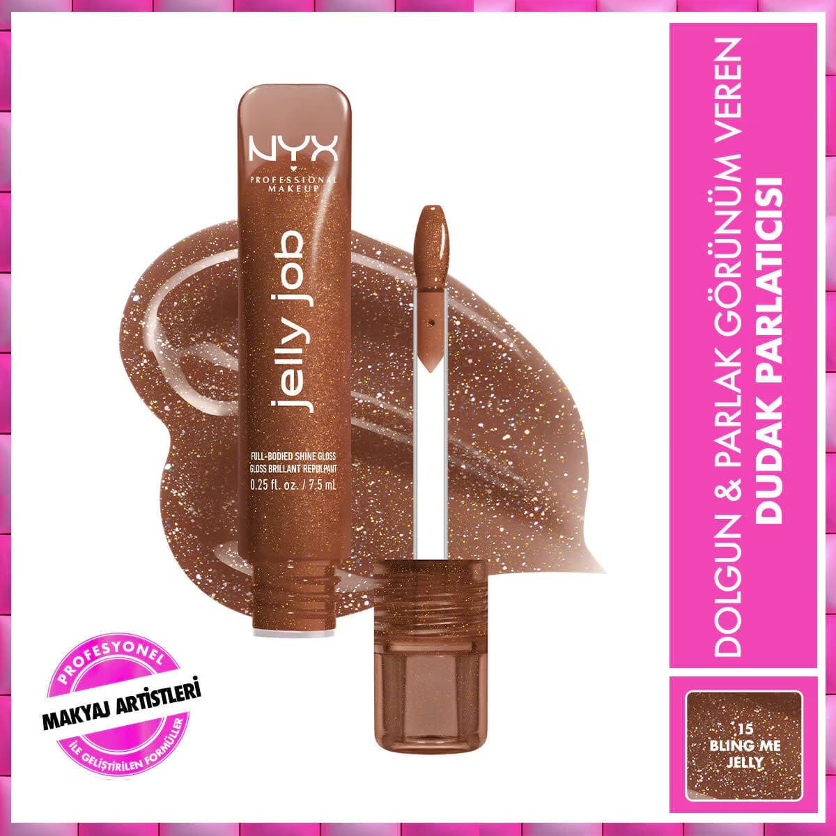Nyx Professional Makeup Jelly Job Dudak Parlatıcısı Bling Me Jelly