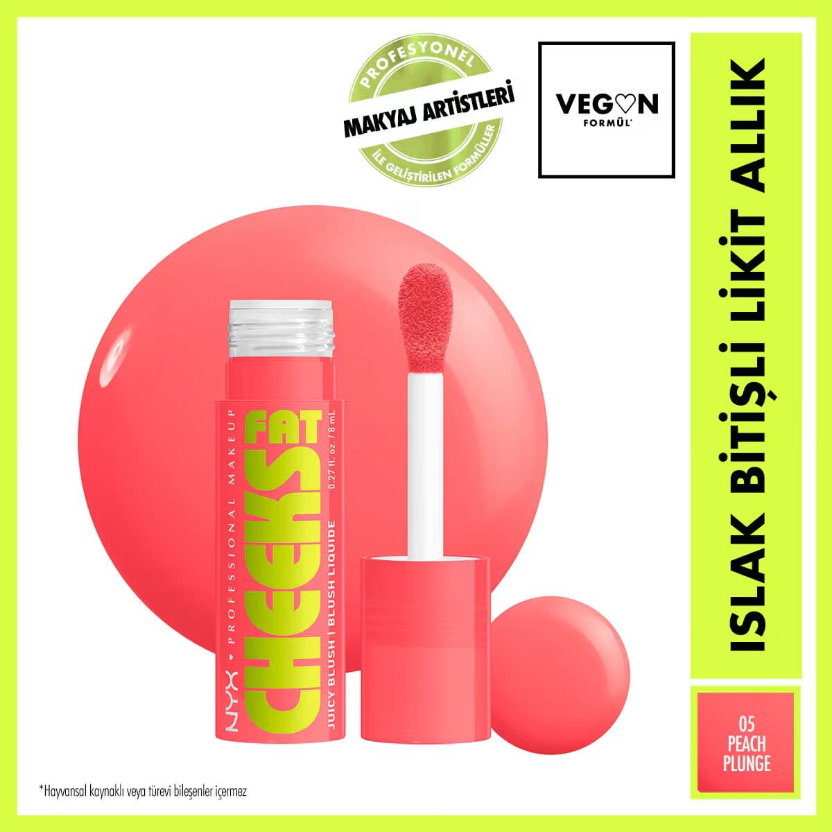 Nyx Professional Makeup Fat Cheeks Likit Allık Durian Drench