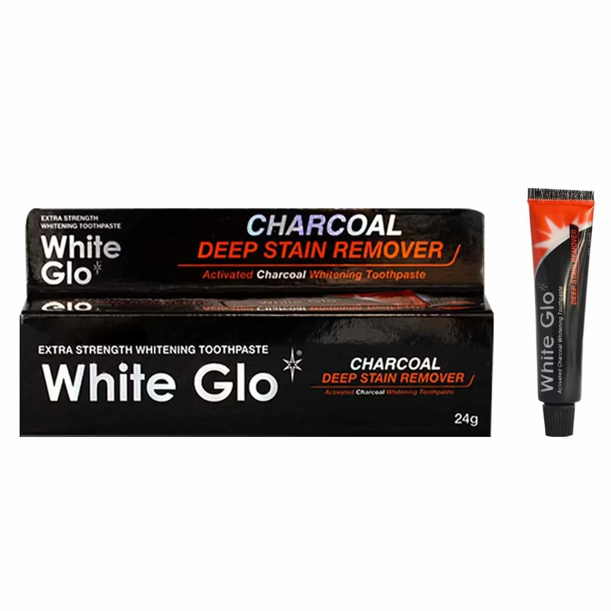 White Glo Aktif Kömür İçeren Beyazlatıcı Diş Macunu Derinlemesine Leke Çıkarıcı 24 gr