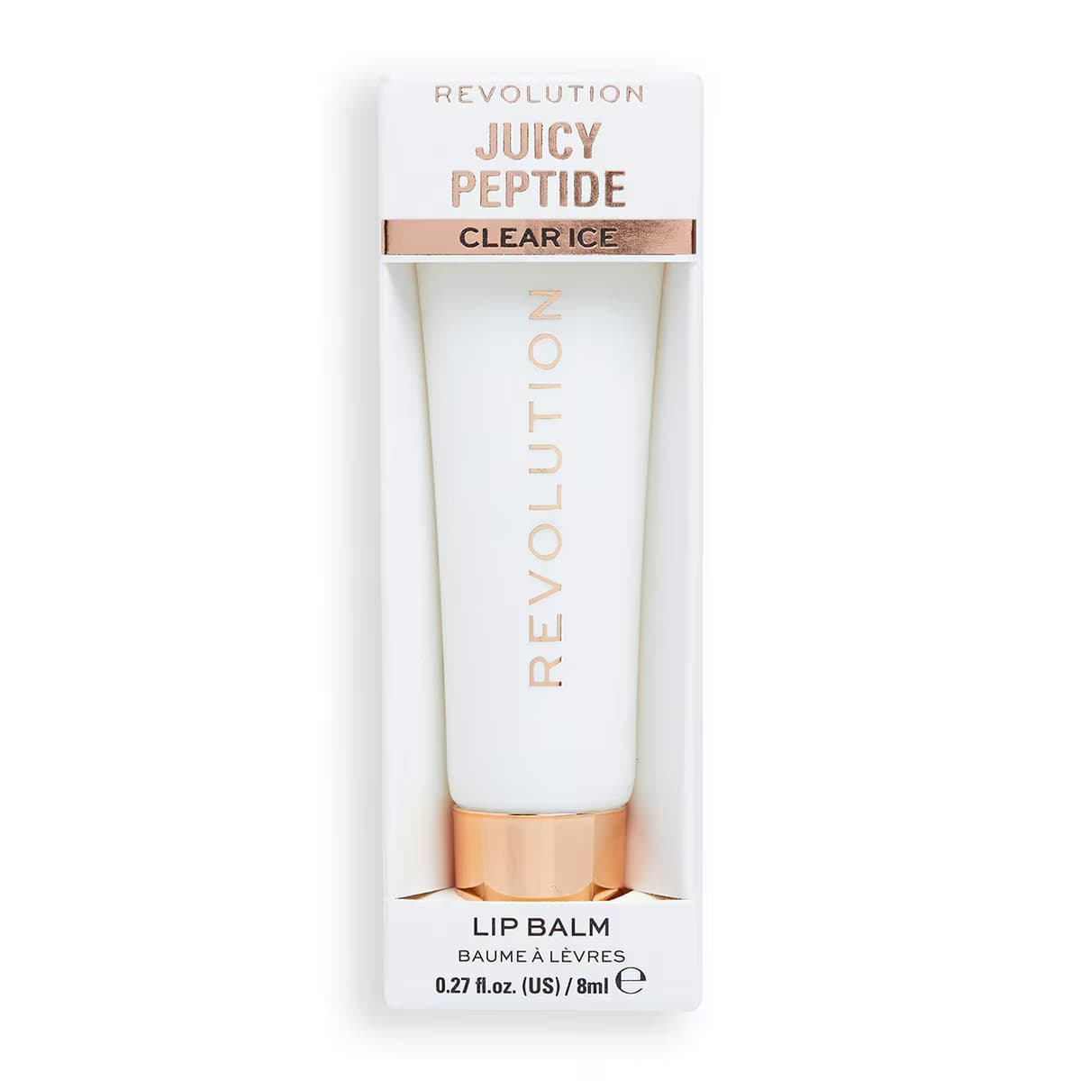 Revolution Juicy Peptide Lip Balm Clear Ice