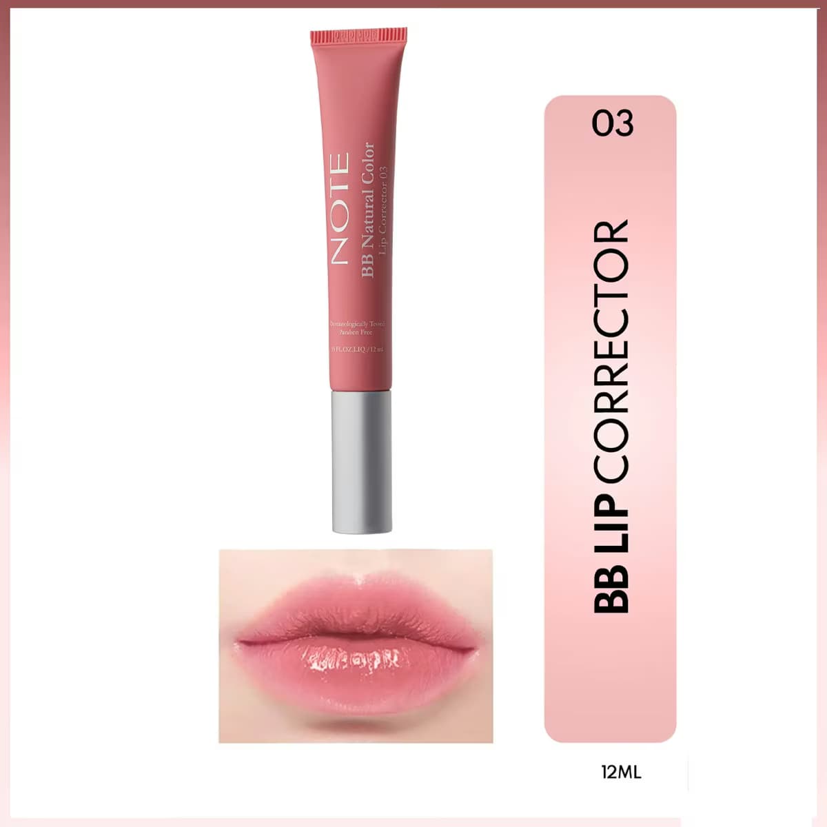 Note BB Lip Corrector Renk Eşitleyici Dudak Parlatıcısı No: 03