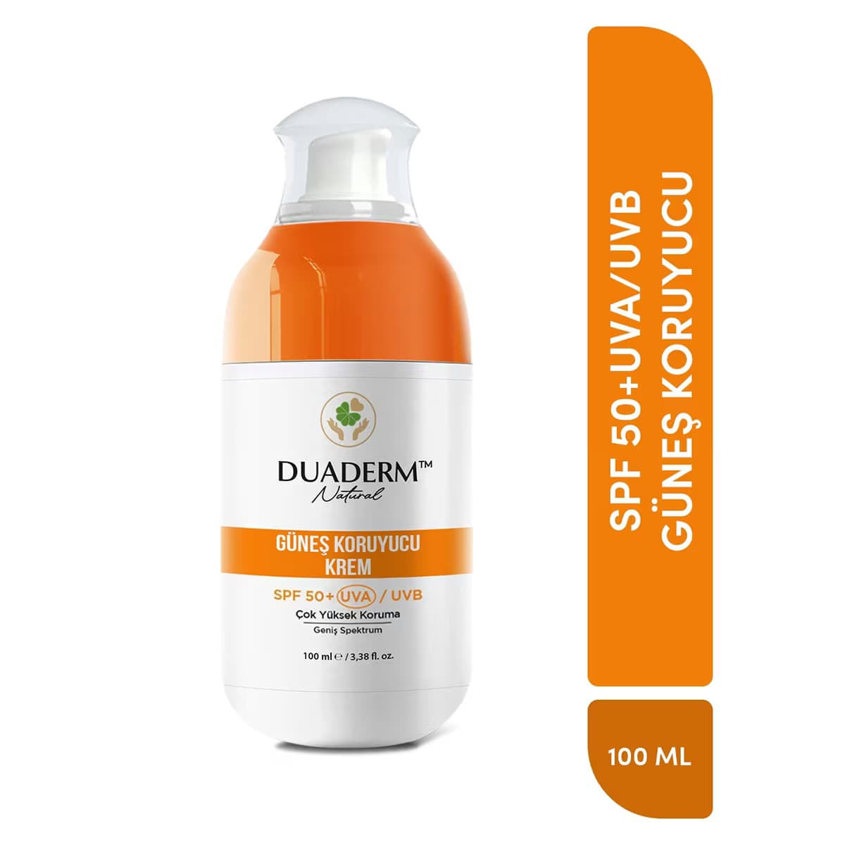 Duaderm Natural Yüz&Vücut Güneş Kremi SPF50 100 ml
