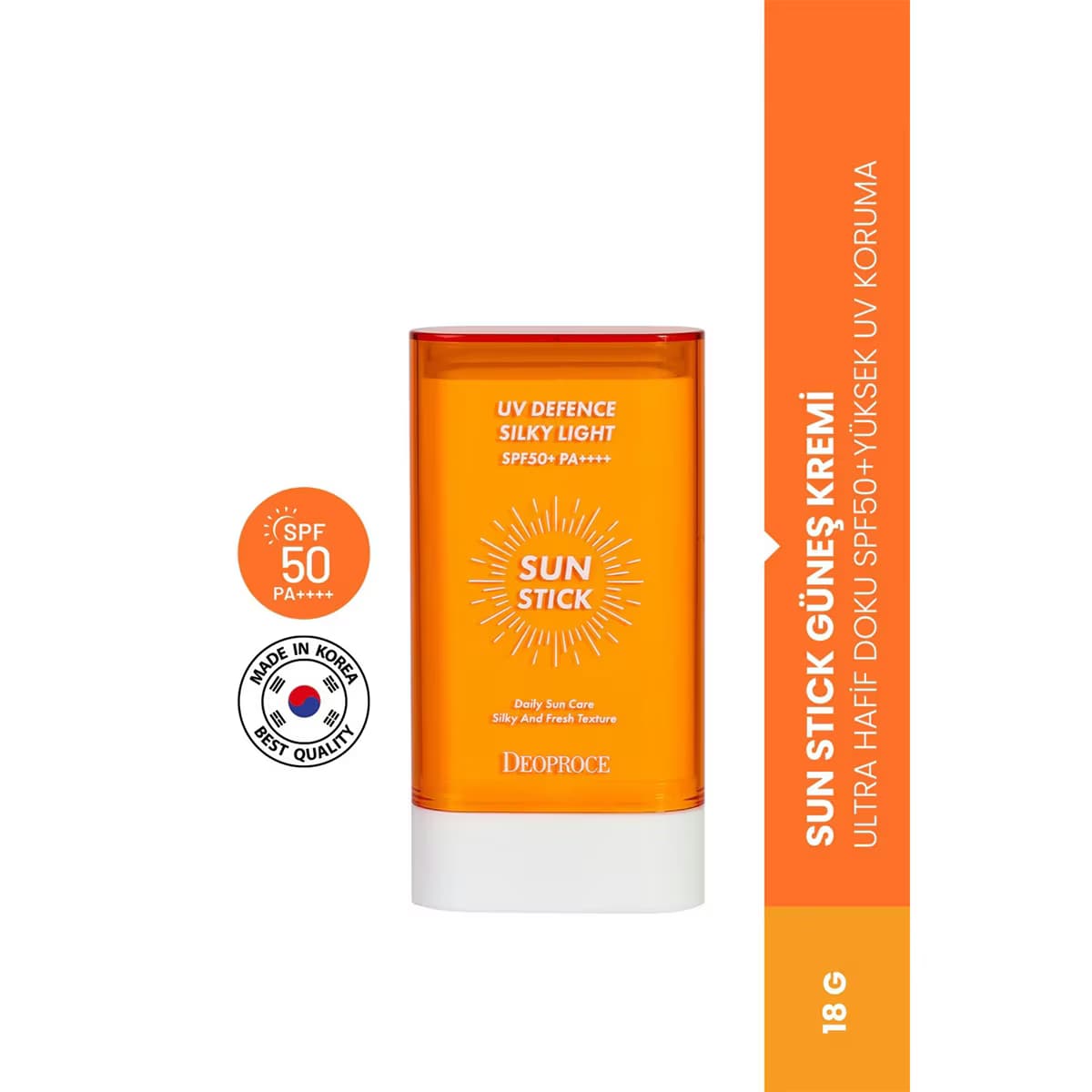 Deoproce Korea UV Koruyucu Hafif Güneş Stick Spf 50+ 18 g