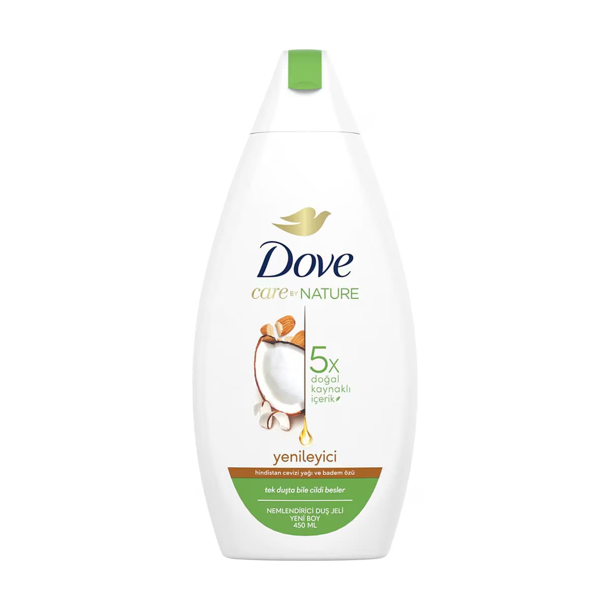 Dove Nemlendirici Duş Jeli Hindistan Cevizi Yağı ve Badem Özü 450 ml