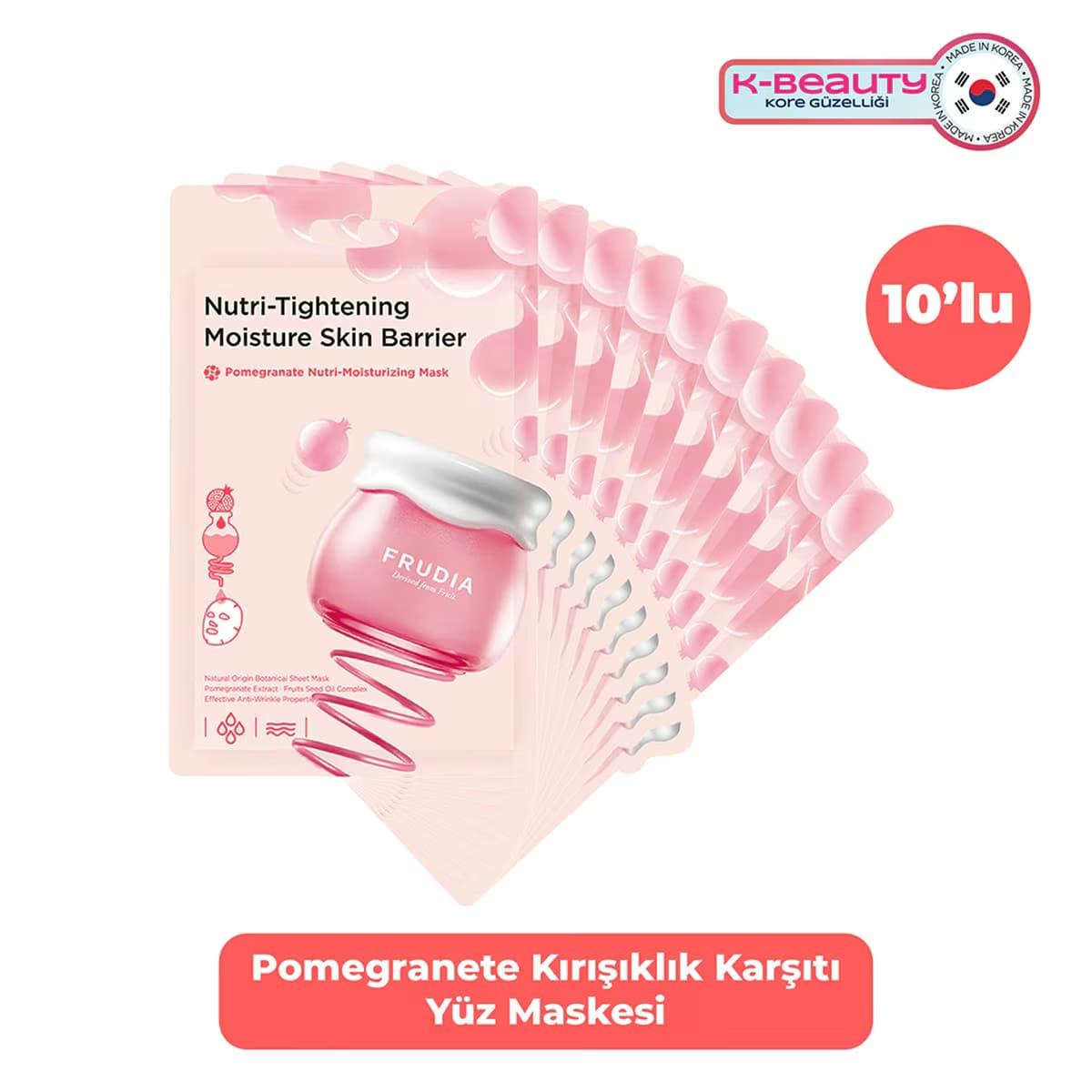Frudia Pomegranate Besleyici Maske 10'lu