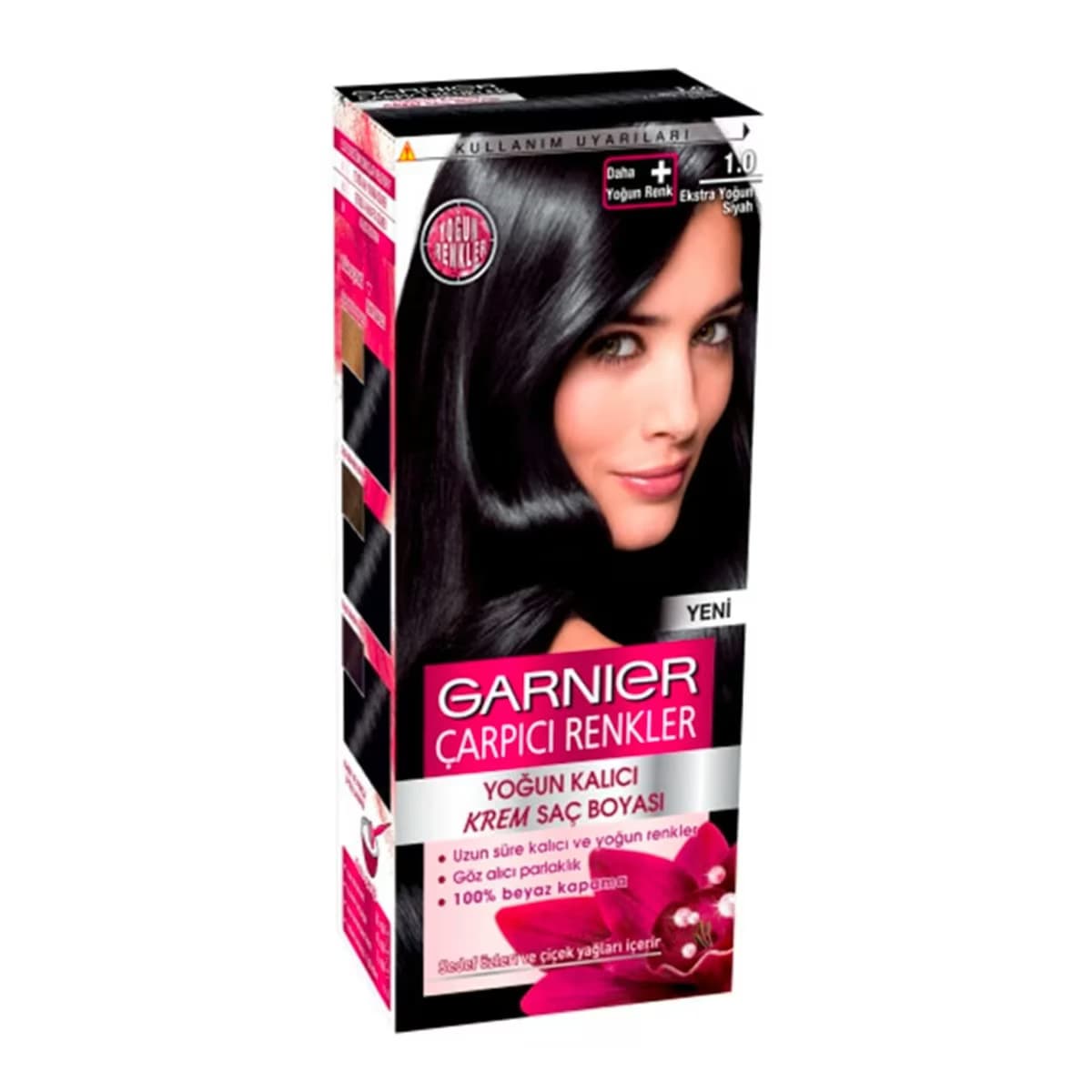 Garnier Color Naturals Saç Boyası Çrpıcı Renk 1.0 Ekstra Yoğun Siyah 1 adet
